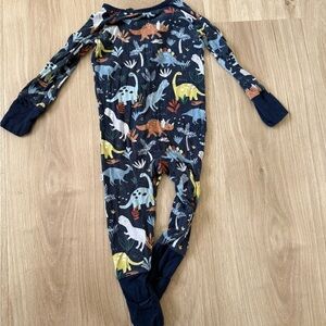 Little Sleepies Dinosaur Pajama Set - Blue and Multicolor